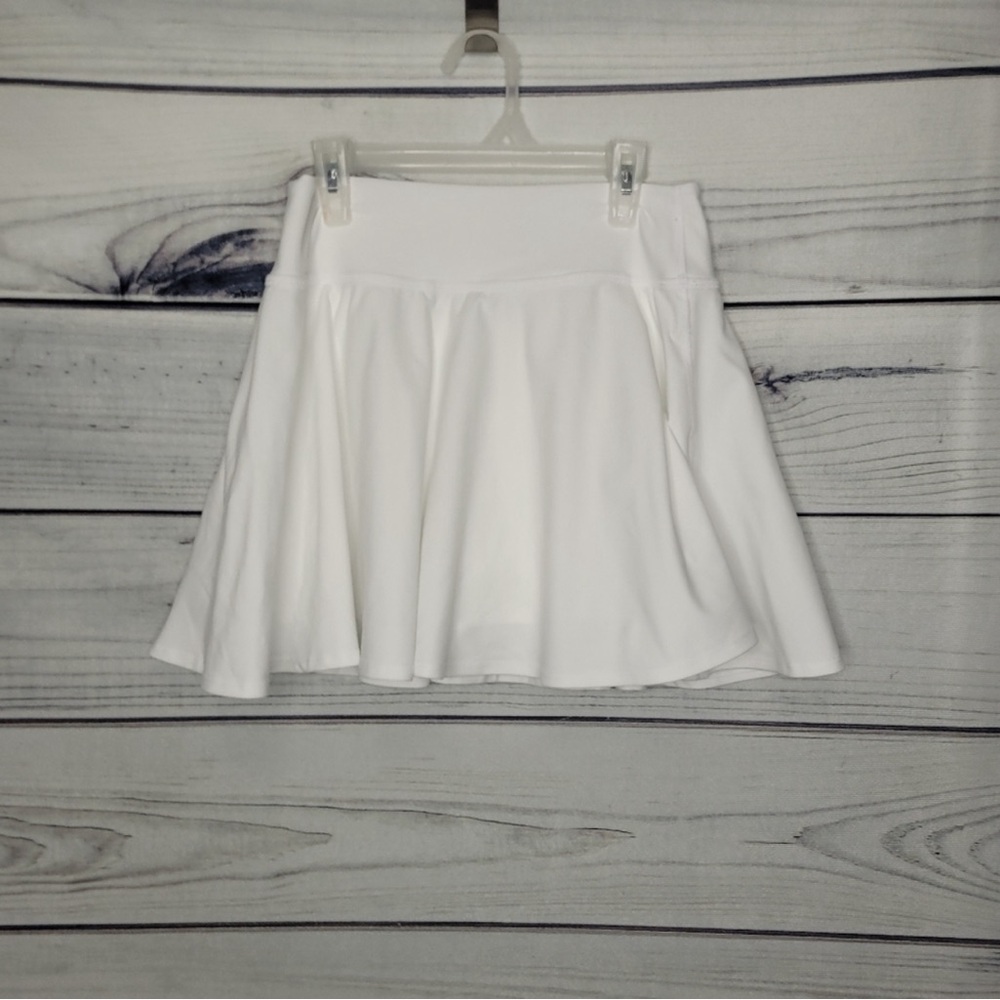 Beyond Yoga White Skort Tennis Circle Skirt size medium